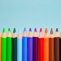 Different colored pencils